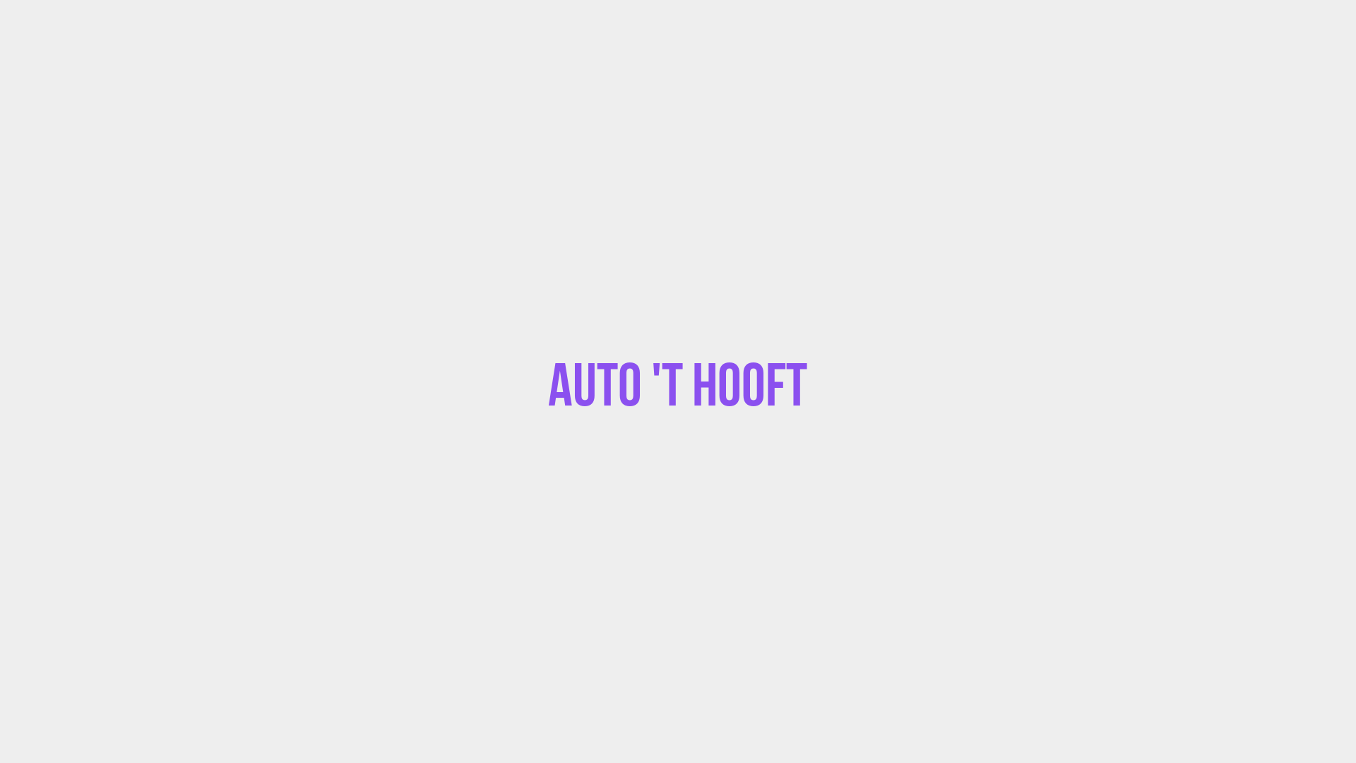 Placeholder image voor Auto 't Hooft
