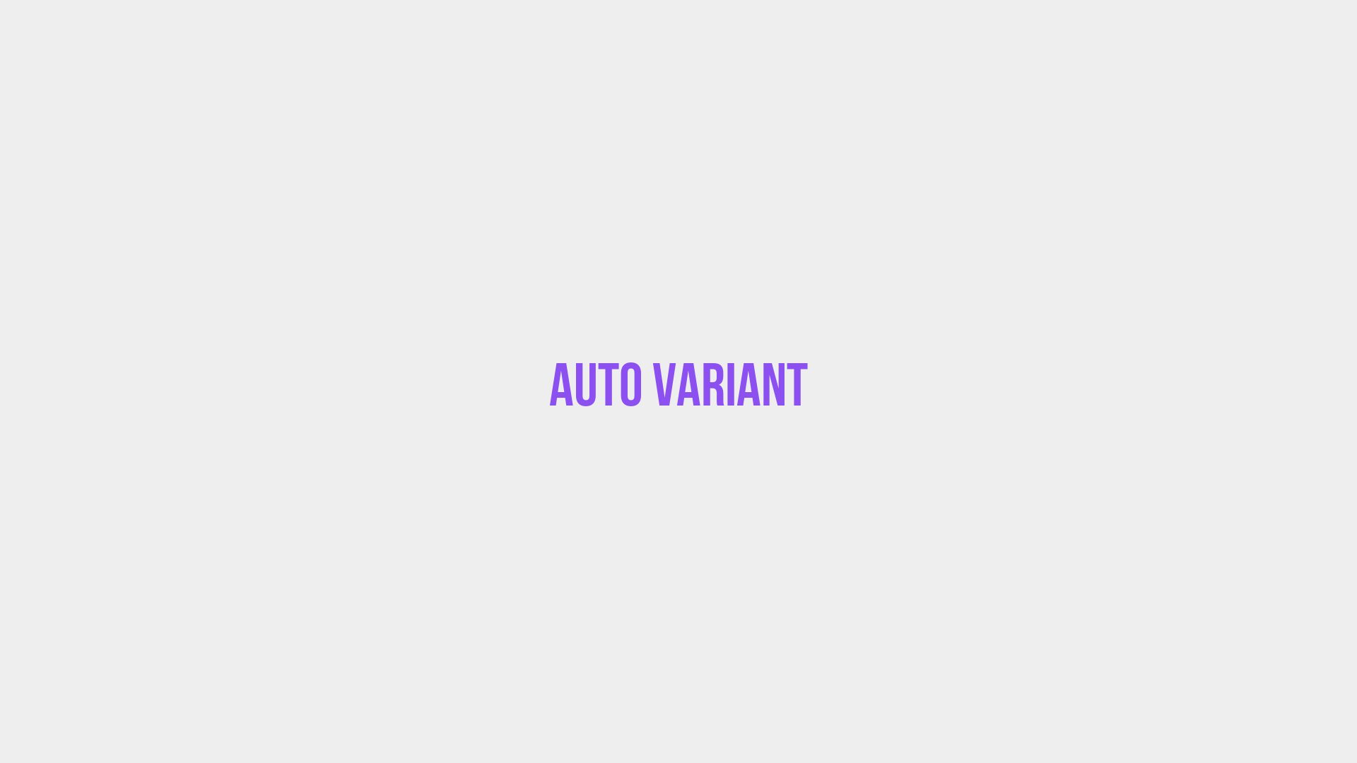Placeholder image voor Auto Variant