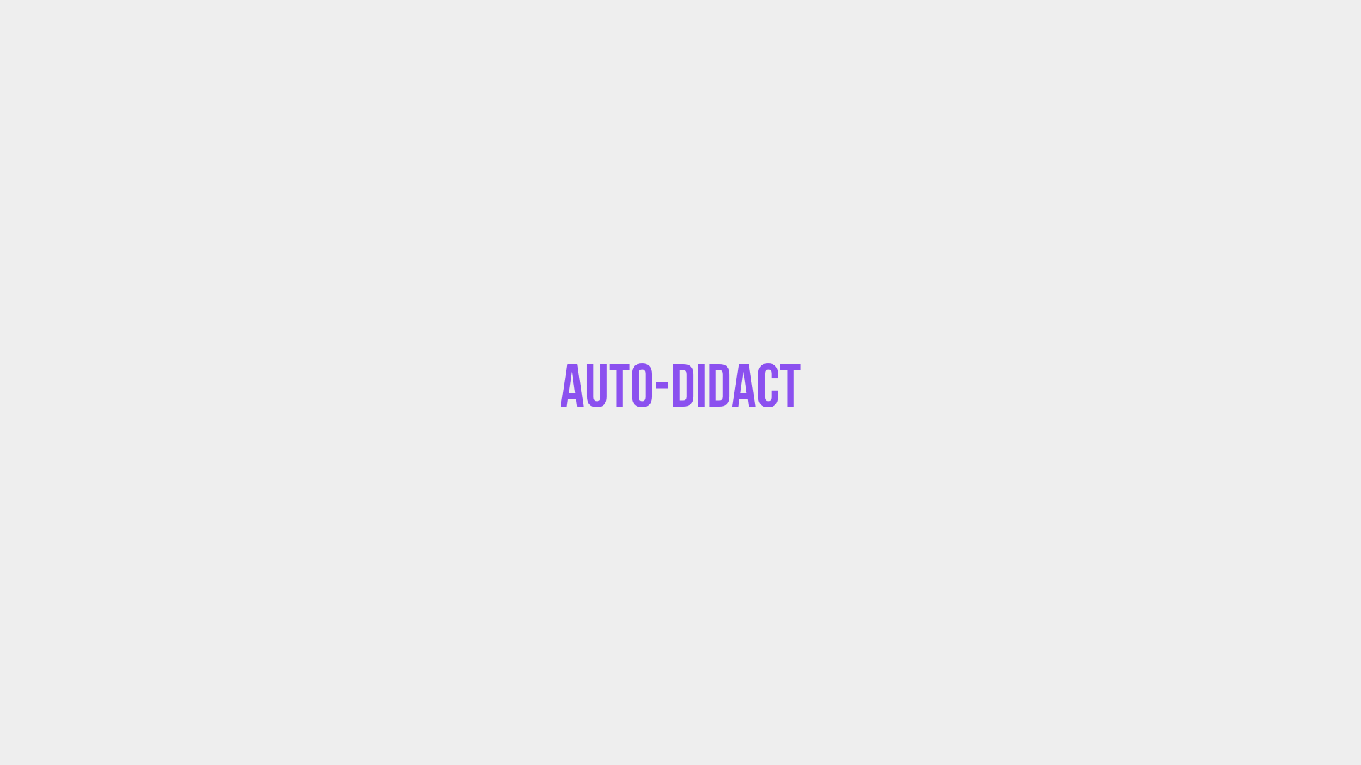 Placeholder image voor Auto-Didact