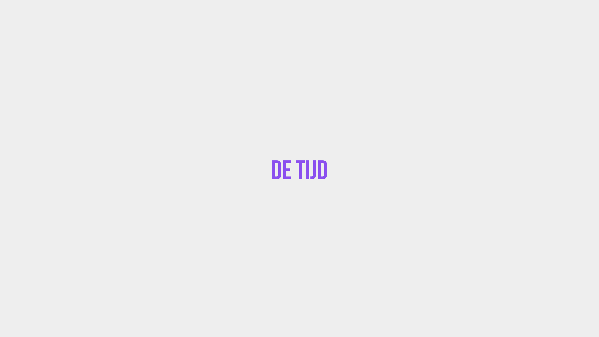 Placeholder image voor De Tijd