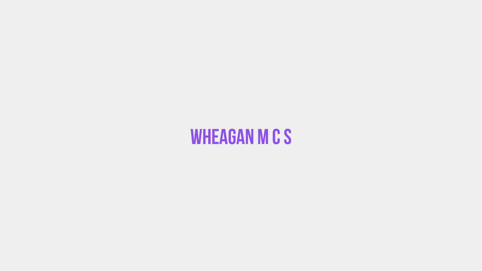 Placeholder image voor Wheagan M C S