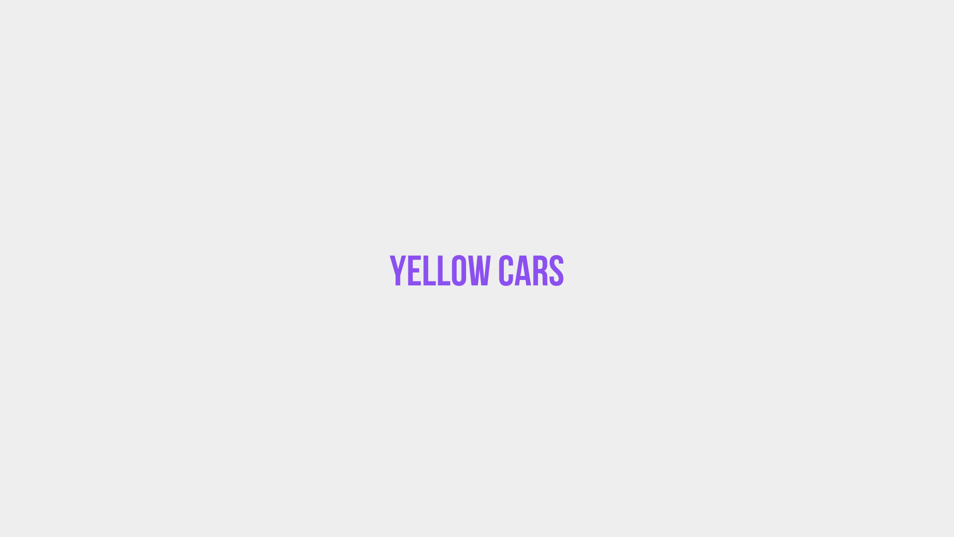 Placeholder image voor Yellow Cars