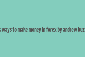 3 ways to make money in forex by andrew buzz