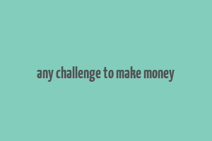 any challenge to make money