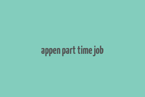 appen part time job