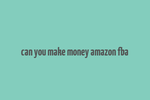 can you make money amazon fba