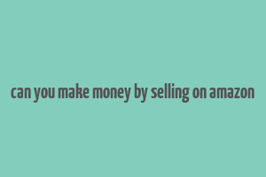 can you make money by selling on amazon