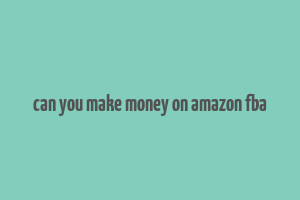 can you make money on amazon fba