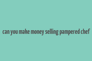 can you make money selling pampered chef