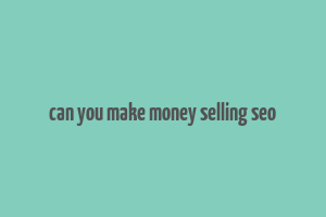 can you make money selling seo