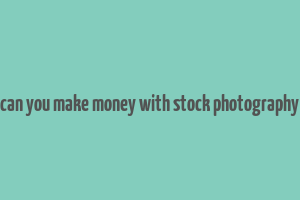 can you make money with stock photography