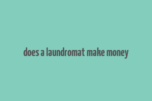 does a laundromat make money