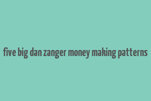 five big dan zanger money making patterns