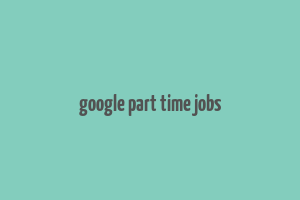 google part time jobs