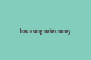 how a song makes money