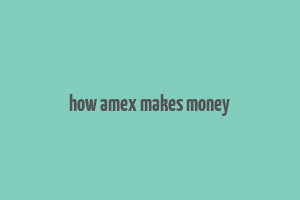 how amex makes money