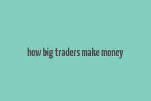 how big traders make money