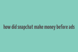 how did snapchat make money before ads