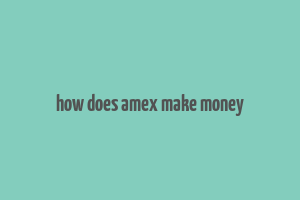 how does amex make money