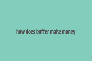 how does buffer make money