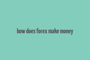 how does forex make money