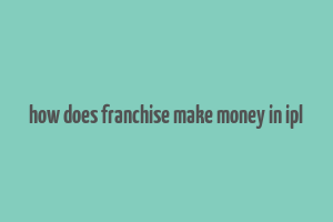 how does franchise make money in ipl