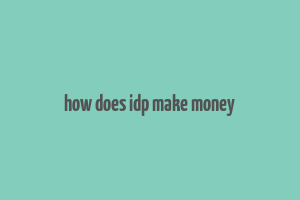 how does idp make money