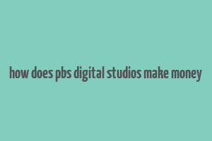 how does pbs digital studios make money