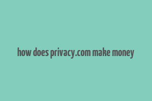 how does privacy.com make money