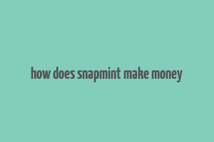 how does snapmint make money