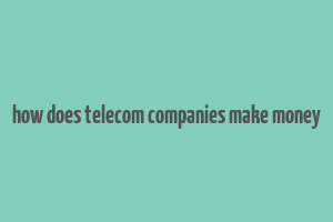 how does telecom companies make money