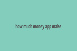 how much money app make