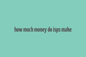 how much money do isps make