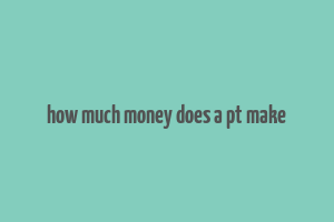 how much money does a pt make