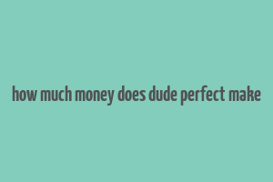 how much money does dude perfect make