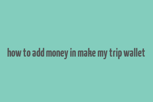 how to add money in make my trip wallet