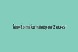 how to make money on 2 acres