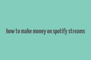 how to make money on spotify streams