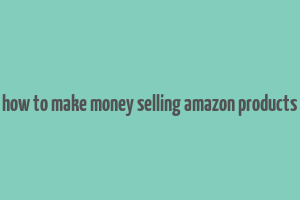 how to make money selling amazon products