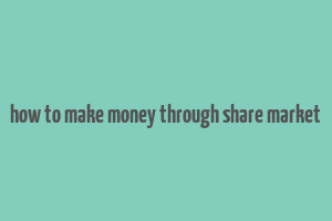 how to make money through share market