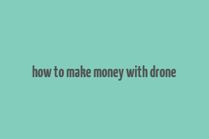 how to make money with drone