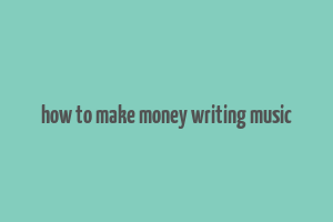 how to make money writing music