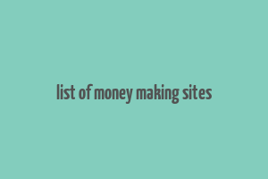 list of money making sites