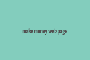 make money web page