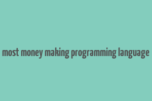 most money making programming language