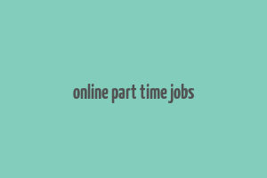 online part time jobs