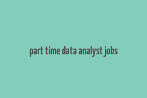 part time data analyst jobs