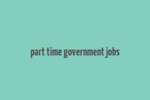 part time government jobs