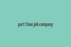 part time job company