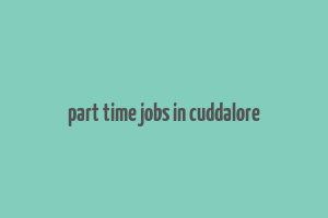 part time jobs in cuddalore